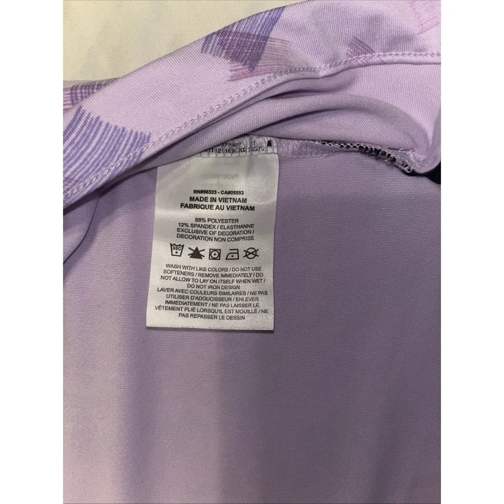 Nike Polo Shirt Mens L Lilac Brushstroke Dri-FIT Golf Performance FD5739-512